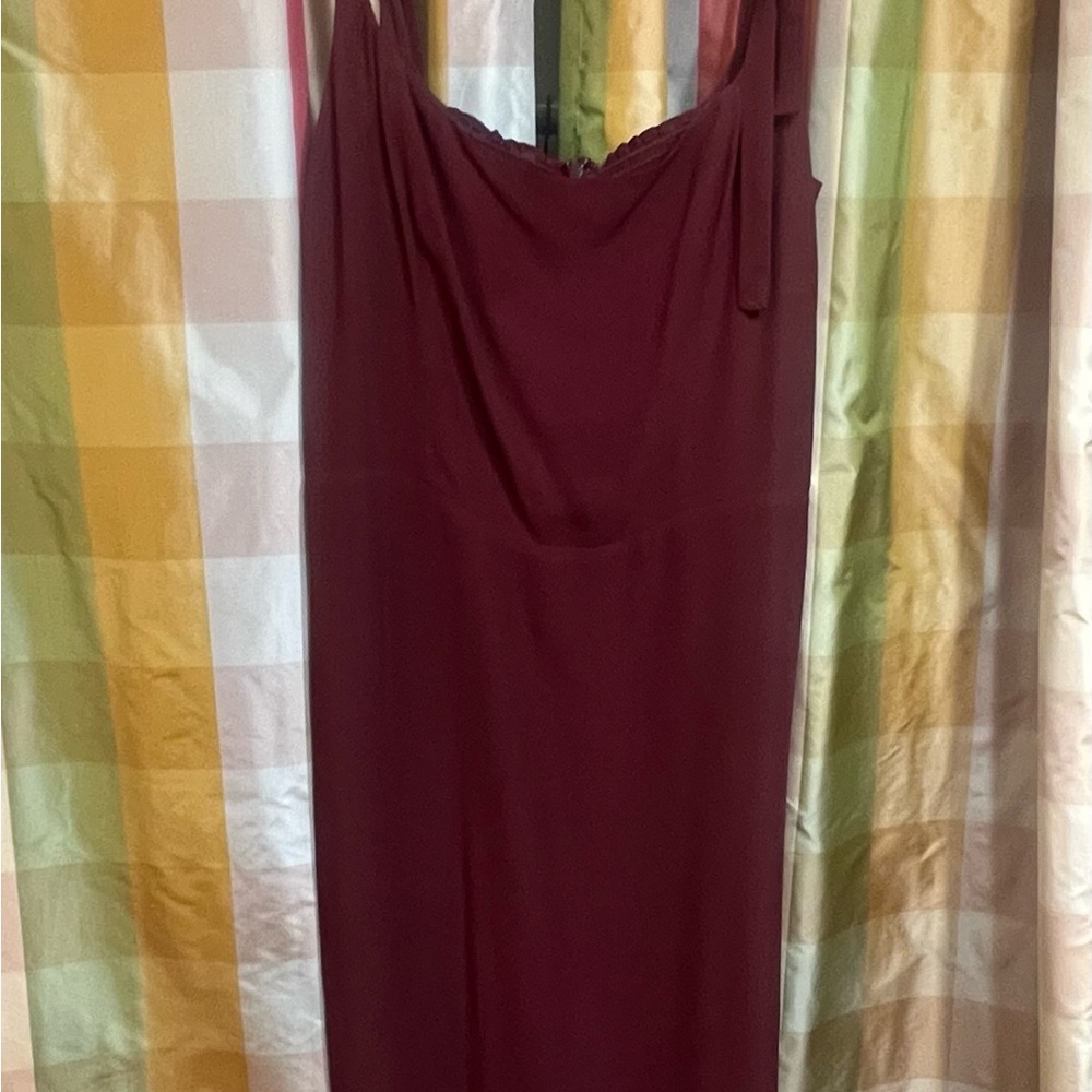 Reformation Besse Dress in Plum